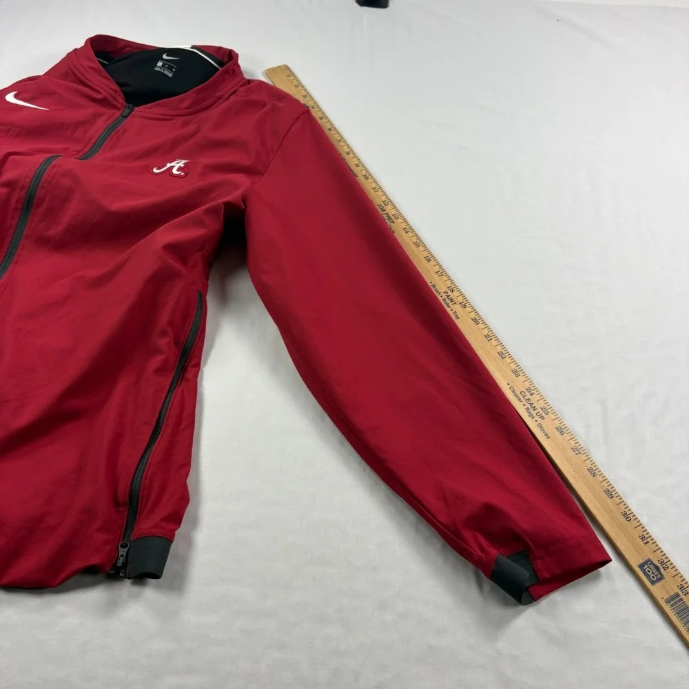 Alabama Crimson Tide Nike Jacket Mens XL Red Player Issued Full Zip NCAA